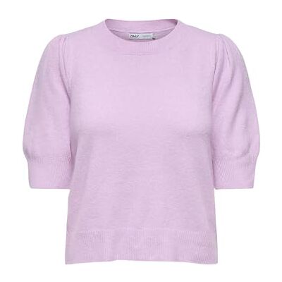 ONLY Damen Onlrica Life 2/4 Pullover KNT Noos Strickpullover 15318551 ,Pastel Lavender ,S ONLY Damen Onlrica Life 2/4 Pullover KNT Noos Strickpullover 15318551 ,Pastel Lavender ,S