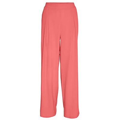 VERO MODA Damen Vmmymilo Hw Wide Pants WVN Ga Hose, Georgia Peach, M EU VERO MODA Damen Vmmymilo Hw Wide Pants WVN Ga Hose, Georgia Peach, M EU