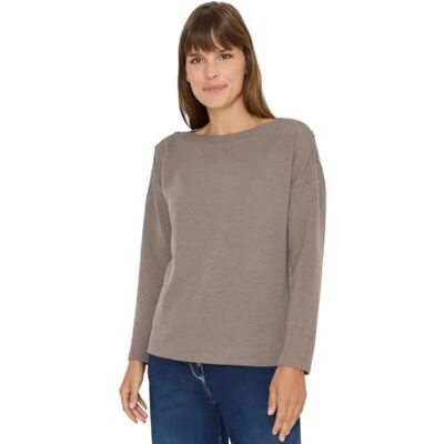 Cecil Damen Softes Melange Shirt Cecil Damen Softes Melange Shirt