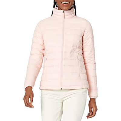 Amazon Essentials Damen Leichte, langärmelige, Wasserabweisende, packbare Pufferjacke (in Übergröße erhältlich), Hellrosa, XS Amazon Essentials Damen Leichte, langärmelige, Wasserabweisende, packbare Pufferjacke (in Übergröße erhältlich), Hellrosa, XS
