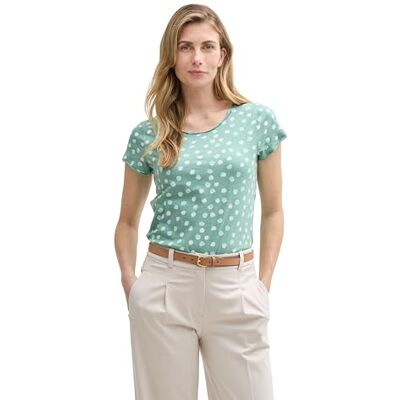 TOM TAILOR Damen 1047058 T-Shirt, 37822 Green Blue Dots, S EU TOM TAILOR Damen 1047058 T-Shirt, 37822 Green Blue Dots, S EU