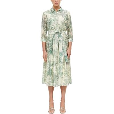 s.Oliver Midi Kleid mit Bindegürtel s.Oliver Midi Kleid mit Bindegürtel