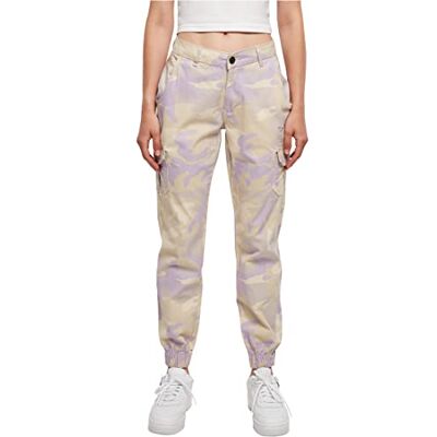 Urban Classics Damen Women's High Waist Camo Cargo Trousers Hose, Purple Camo, 27 EU Urban Classics Damen Women's High Waist Camo Cargo Trousers Hose, Purple Camo, 27 EU