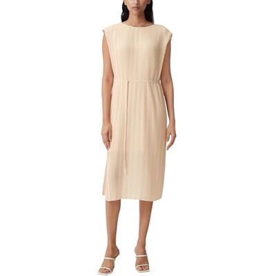 Comma Damen 60.2.61.20.200.2135323 Kleid, 8115 beige, 44 Comma Damen 60.2.61.20.200.2135323 Kleid, 8115 beige, 44