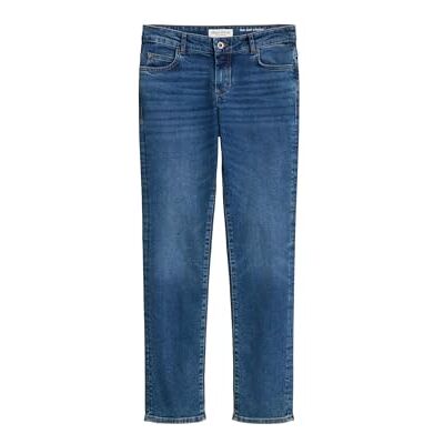 Marc O' Polo Marc OߴPolo Damen Jeanshose mit Stretch-Anteil Straight Fit, Blau (Salt and Pepper Mid Blue Wash), W32/L30 Marc O' Polo Marc OߴPolo Damen Jeanshose mit Stretch-Anteil Straight Fit, Blau (Salt and Pepper Mid Blue Wash), W32/L30