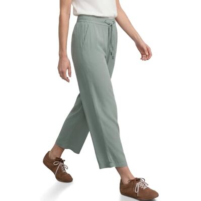 Street One High Waist Wide Leg Hose im Loose Fit Dark Mint Green 34 Street One High Waist Wide Leg Hose im Loose Fit Dark Mint Green 34