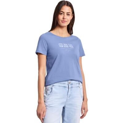Street One Basic T-Shirt mit Rundhals und Print Street One Basic T-Shirt mit Rundhals und Print