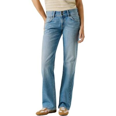 Pepe Jeans Damen Straight Jeans LW Venus Jeans, Blau (DENIM-2VC), 27W / 34L, Blau (Denim-2vc), 27 W/34 L Pepe Jeans Damen Straight Jeans LW Venus Jeans, Blau (DENIM-2VC), 27W / 34L, Blau (Denim-2vc), 27 W/34 L