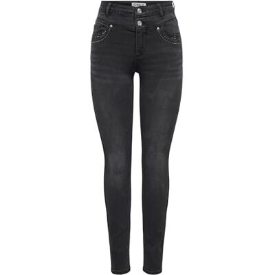 ONLY Onlwauw Hw Button Sparkle Skinny DNM ONLY Onlwauw Hw Button Sparkle Skinny DNM