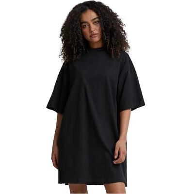 Urban Classics Damen Ladies Organic Heavy Oversized Tee Casual Dress, Schwarz, S EU Urban Classics Damen Ladies Organic Heavy Oversized Tee Casual Dress, Schwarz, S EU