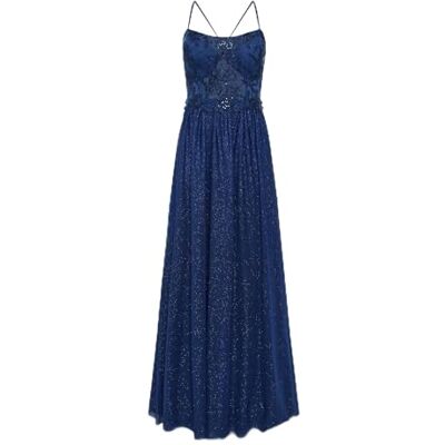 Vera Mont Damen 2574/4112 Kleid, Dunkelblau/Grau, 36 EU Vera Mont Damen 2574/4112 Kleid, Dunkelblau/Grau, 36 EU