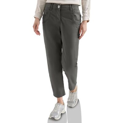 Cecil Mid Waist Slim Leg Hose im Casual Fit Clear Khaki 33 Cecil Mid Waist Slim Leg Hose im Casual Fit Clear Khaki 33