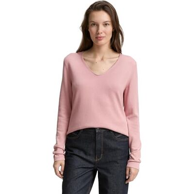 TOM TAILOR Damen 1012976 Pullover, 38802 Deep Ivy Green, XS EU TOM TAILOR Damen 1012976 Pullover, 38802 Deep Ivy Green, XS EU
