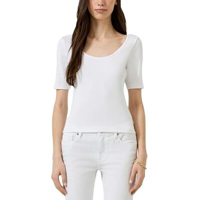 QS Geripptes Halbarmshirt QS Geripptes Halbarmshirt