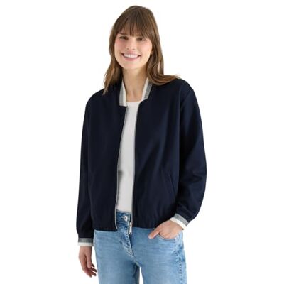 Cecil Blouson aus Jersey mit Knontrastdetails universal Blue S Cecil Blouson aus Jersey mit Knontrastdetails universal Blue S