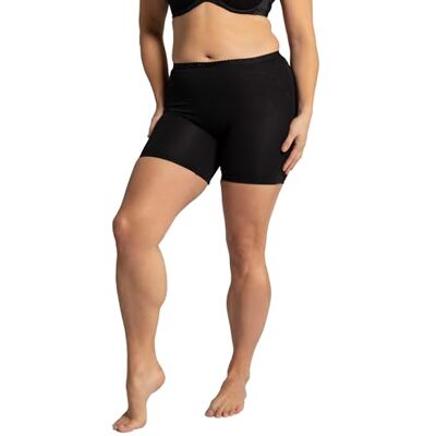Ulla Popken Damen große Größen Übergrößen Plus Size Panty, Kurze Hose, Elastikbund schwarz 50+ 799090130-50+ Ulla Popken Damen große Größen Übergrößen Plus Size Panty, Kurze Hose, Elastikbund schwarz 50+ 799090130-50+