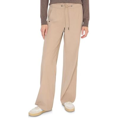 Cecil Wide Leg Twill Hose Eggshell White S Cecil Wide Leg Twill Hose Eggshell White S