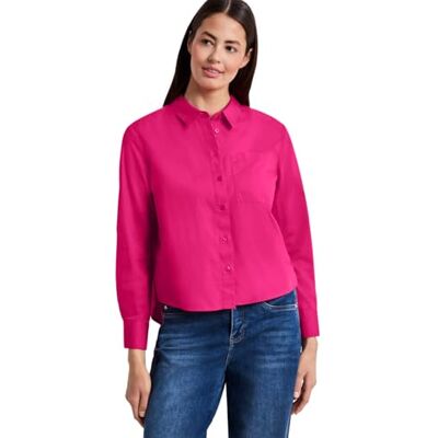 Street One Langarm Bluse mit Hemdkragen aus Twill Magenta Dream 42 Street One Langarm Bluse mit Hemdkragen aus Twill Magenta Dream 42