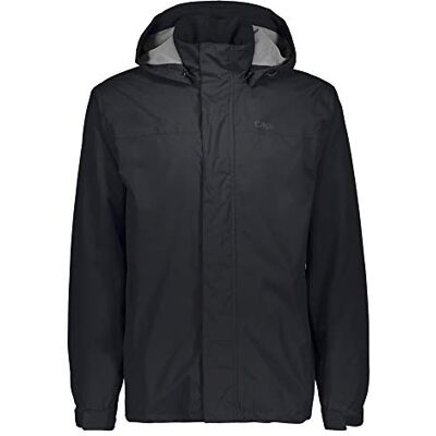 CMP Herrenjacke mit Kapuze und Druckknöpfen, Anthrazit, 58 CMP Herrenjacke mit Kapuze und Druckknöpfen, Anthrazit, 58