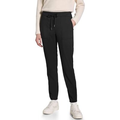 Cecil Damen B378555 Hose Im Casual Fit, Schwarz,L / 30L Cecil Damen B378555 Hose Im Casual Fit, Schwarz,L / 30L