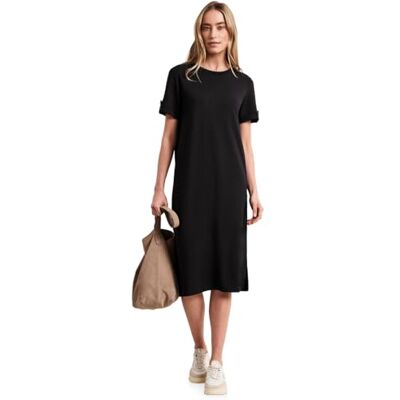 Street One Midi-Kleid mit Rundhals und Knöpfen Street One Midi-Kleid mit Rundhals und Knöpfen