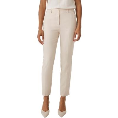 Comma Damen 2141280 Hose, 8102 beige, 40 Comma Damen 2141280 Hose, 8102 beige, 40