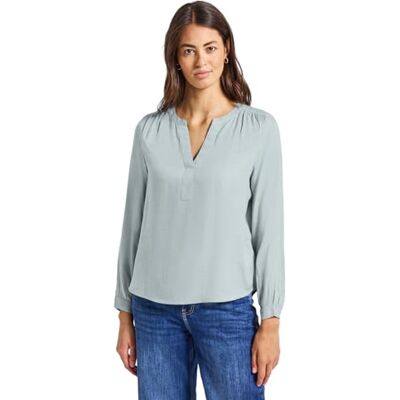 Street One Split Neck Melange Tunika nile Blue Mel. 38 Street One Split Neck Melange Tunika nile Blue Mel. 38
