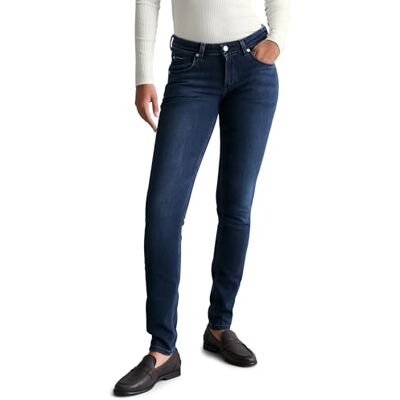 Marc O' Polo Marc OߴPolo Denim Damen Jeanshose mit Stretch-Anteil Slim Fit, Blau (Dark Blue Multi 24), W28/L28 Marc O' Polo Marc OߴPolo Denim Damen Jeanshose mit Stretch-Anteil Slim Fit, Blau (Dark Blue Multi 24), W28/L28