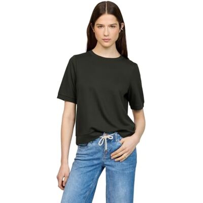 Street One Studio Basic T-Shirt mit Kurzarm und Rundhals Street One Studio Basic T-Shirt mit Kurzarm und Rundhals
