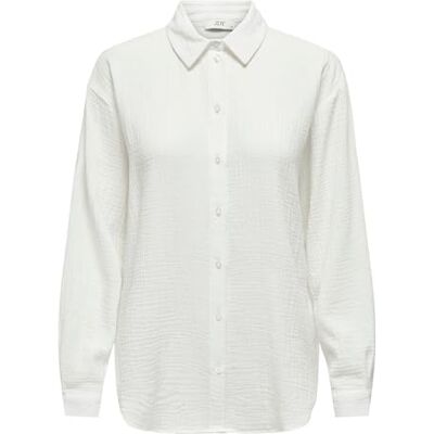 JDY Damen Musselin-Bluse Theis Langarm 15271018 Cloud Dancer L JDY Damen Musselin-Bluse Theis Langarm 15271018 Cloud Dancer L