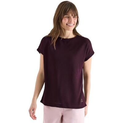Cecil T-Shirt mit Boatneck im Strick-Look Rich Burgundy L Cecil T-Shirt mit Boatneck im Strick-Look Rich Burgundy L