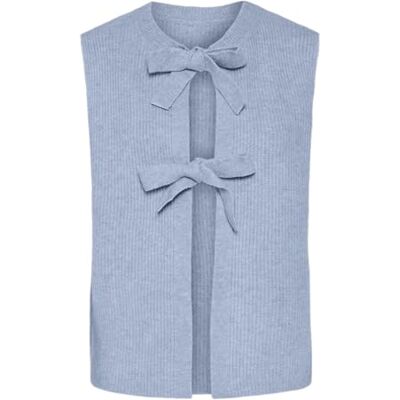 PIECES Pcsilly Sl Rev Tie Vest Knit Noos Bc PIECES Pcsilly Sl Rev Tie Vest Knit Noos Bc