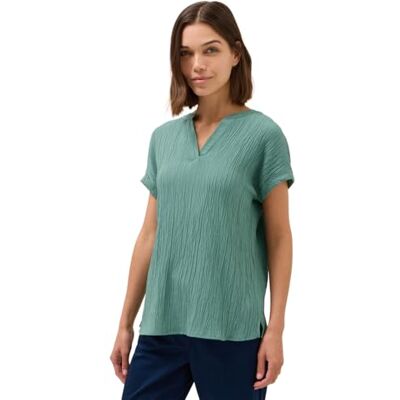 Cecil Blusenshirt mit Struktur Jewel Green L Cecil Blusenshirt mit Struktur Jewel Green L