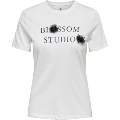ONLY Onlblossom Life S/S Top Box JRS ONLY Onlblossom Life S/S Top Box JRS