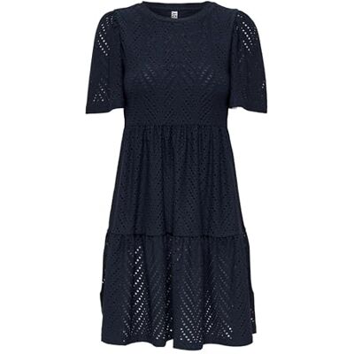 JDY Damen carla Cathinka S/S Dress JRS Noos Kleid, Sky Captain, M EU JDY Damen carla Cathinka S/S Dress JRS Noos Kleid, Sky Captain, M EU