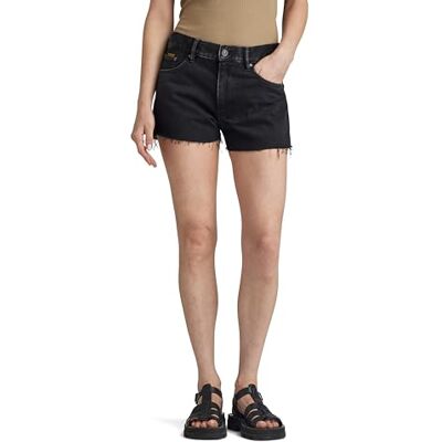 G-STAR RAW Damen True Shorts Raw Edge, Schwarz (Jet Black D24376-D291-A814), 26 G-STAR RAW Damen True Shorts Raw Edge, Schwarz (Jet Black D24376-D291-A814), 26