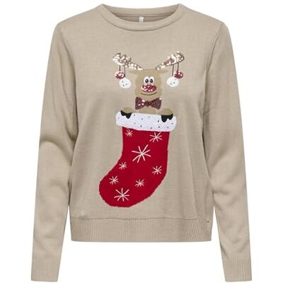 ONLY Onlxmas Shine Ls Oneck KNT ONLY Onlxmas Shine Ls Oneck KNT