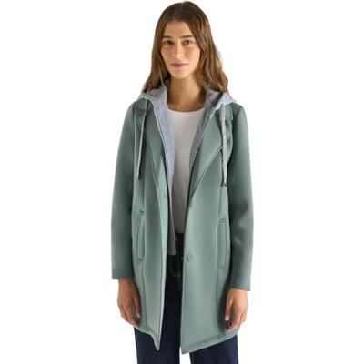 Cecil Mantel mit Sweat-Inlay kelp green XXL Cecil Mantel mit Sweat-Inlay kelp green XXL