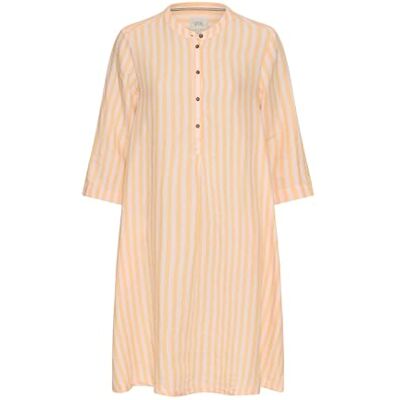 camel active Damen Mittellanges Kleid mit Rückenfalte Orange, Womenswear-XXL camel active Damen Mittellanges Kleid mit Rückenfalte Orange, Womenswear-XXL