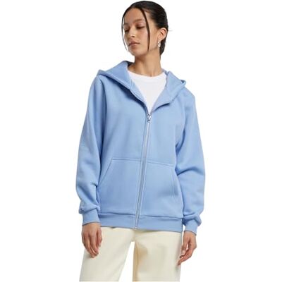 Build Your Brand Damen By290-ladies Fluffy Zip Hoody Sweatshirt, PowderBlue, S EU Build Your Brand Damen By290-ladies Fluffy Zip Hoody Sweatshirt, PowderBlue, S EU