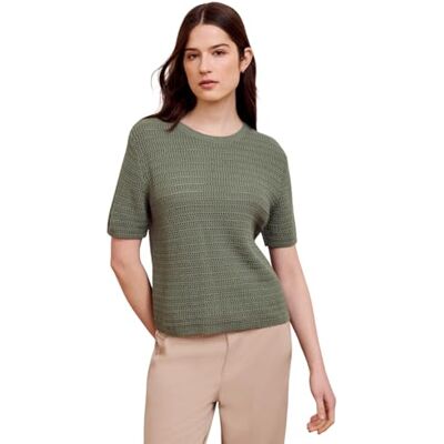Street One Studio Kurzarm Pullover mit Lochmuster Street One Studio Kurzarm Pullover mit Lochmuster