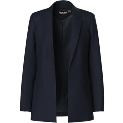PIECES Damen Pcbozzy Ls Loose Blazer Noos Bc Klassischer Blazer, Sky Captain,XS PIECES Damen Pcbozzy Ls Loose Blazer Noos Bc Klassischer Blazer, Sky Captain,XS