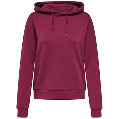 ONLY Damen Onplounge Life Hood Ls SWT Noos, Rhododendron, 46 ONLY Damen Onplounge Life Hood Ls SWT Noos, Rhododendron, 46