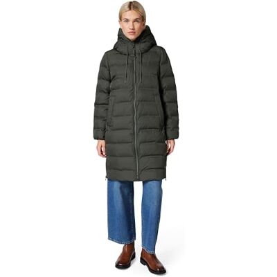 Marc O' Polo Marc OߴPolo Denim Damen Daunenmantel mit Kapuze leicht, Grün (Pineneedle), S Marc O' Polo Marc OߴPolo Denim Damen Daunenmantel mit Kapuze leicht, Grün (Pineneedle), S