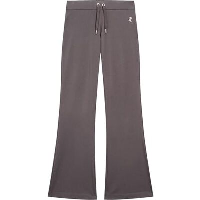 Juicy Couture Damen Apollo Low Rise Pants-Jersey Trainingshose Sweathose für Sport Freizeit Fitness mit Tunnelzug in versch. Farben Lässige Hose, TOP HAT, S Juicy Couture Damen Apollo Low Rise Pants-Jersey Trainingshose Sweathose für Sport Freizeit Fitness mit Tunnelzug in versch. Farben Lässige Hose, TOP HAT, S