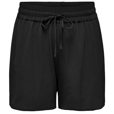 ONLY Carmakoma Damen Carlux Life Noos Shorts, Schwarz, 44 ONLY Carmakoma Damen Carlux Life Noos Shorts, Schwarz, 44