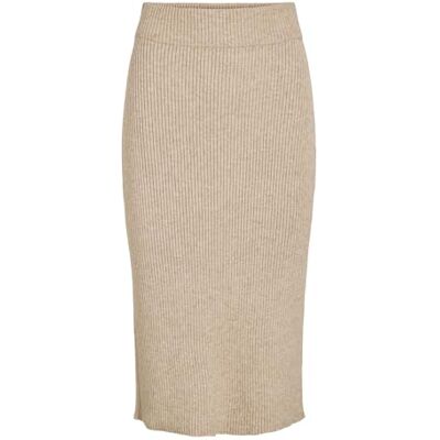 Vila Damen Viril Pencil Hw Knit Skirt Noos Rock, Natural Melange, M EU Vila Damen Viril Pencil Hw Knit Skirt Noos Rock, Natural Melange, M EU