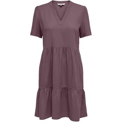 ONLY Onltiri-Goa Ss V-NEC Lin Bl Dress Cc PNT ONLY Onltiri-Goa Ss V-NEC Lin Bl Dress Cc PNT