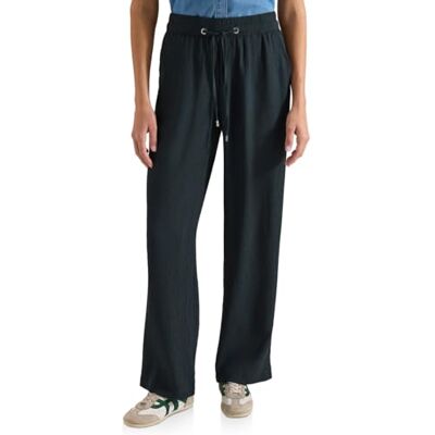 Cecil High Waist Straight Leg Hose im Loose Fit Palm Breeze Green XL Cecil High Waist Straight Leg Hose im Loose Fit Palm Breeze Green XL