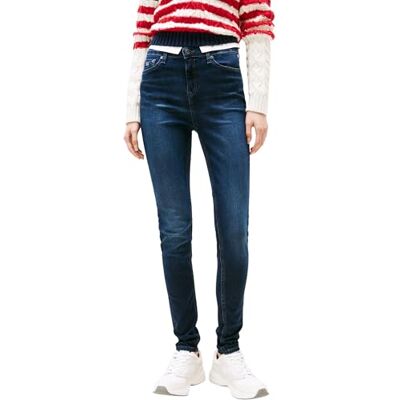 Tommy Jeans Damen Jeans Hose Nora Skinny Fit, Blau (Denim Dark), 33W/28L Tommy Jeans Damen Jeans Hose Nora Skinny Fit, Blau (Denim Dark), 33W/28L